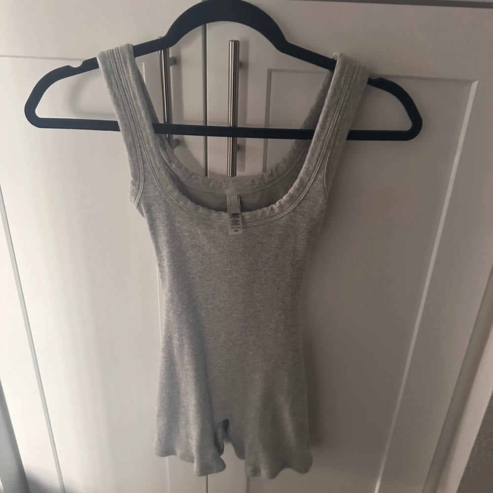 SKIMS XXS COTTON RIB ROMPER